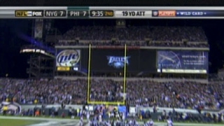 David Akers Highlight, WK 18 vs. Giants 2006 - (9:37) D.Akers 19 yard field goal is