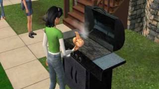 Sims 2; Baby on the Grill