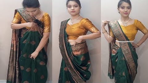 Saree wear perfect pleats beginners | how to saree wear | saree draping |#sareestyles #sareedraping
