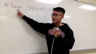 Factor completely Q3 to Q5, by grouping
