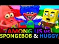 New among us vs minecraft spongebob huggy rtx movie challenge cartoon animation imposters crewmates
