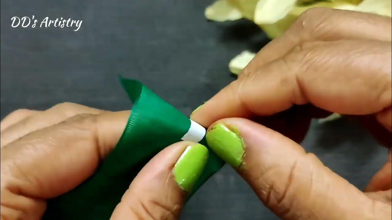 How to Make Ribbon Flowers / Satin Ribbon Flowers DIY / Ribbon Flowers Kaise Banate Hain / DIY