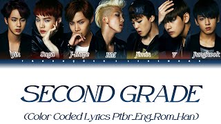 BTS - Second Grade (Color Coded Lyrics Ptbr_Eng_Rom_Han)