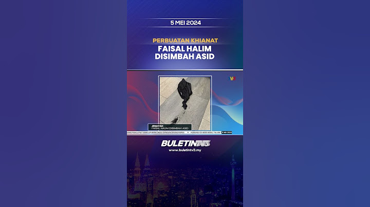 JENAYAH | Faisal Halim Disimbah Asid #FaisalHalim #asid