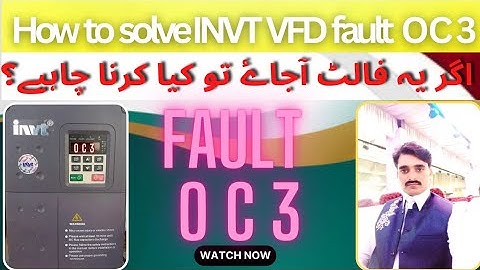 How to solve oc3 fault  with user manual Urdu and Hindi