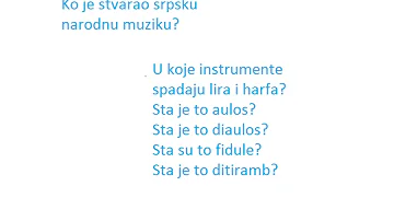 #Muzicka #kultura;#Pitanja #za #sedmi #razred #prof #Miki