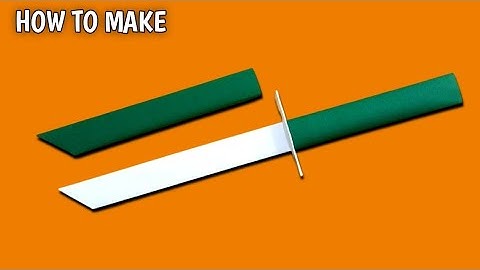 How To Make a Paper Sword | Easy Origami Tutorial | Diy Ninja Sword Time Lapse ||