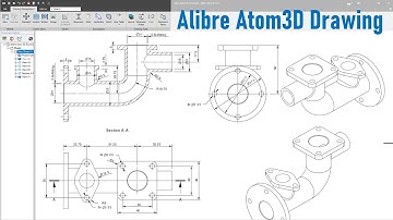 Alibre Atom3D Drawing -  Bài tập xuất bản vẽ 2D từ mô hình 3D cho người mới bắt đầu - 2D Excercises