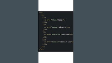 nav tag | HTML | webdevelopment | theelietcode | #shorts