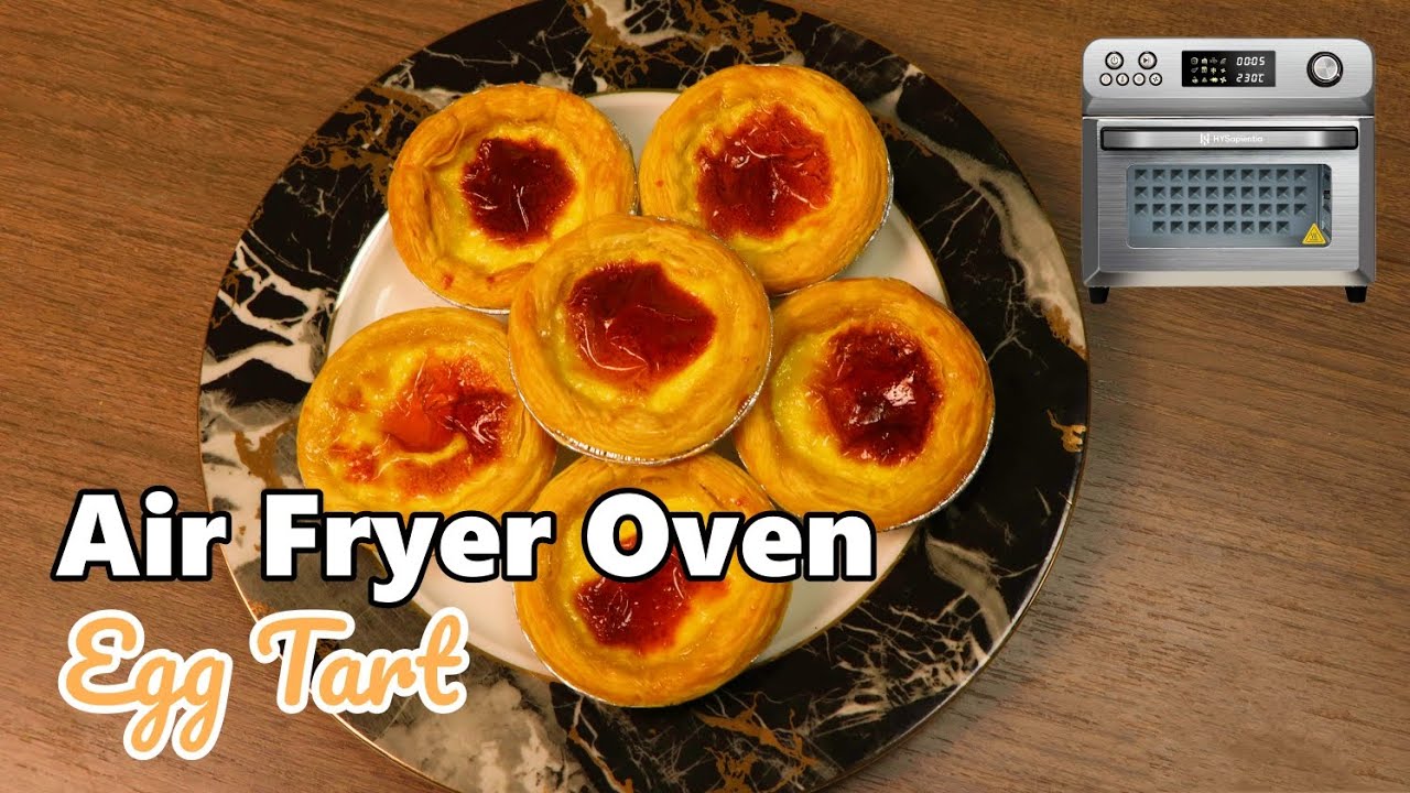 Air Fryer Oven Egg Tarts - HYSapientia Air Fryer Oven Recipes - YouTube