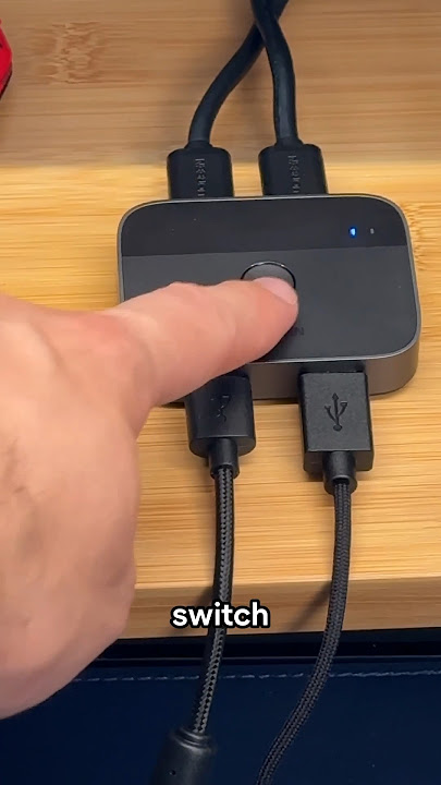 This Switch Lets Multiple PCs Share USBs #setup #usbswitch #gaming #usb #2pc #shorts