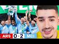 MAN CITY WIN THE CARABAO CUP OVER ARSENAL 