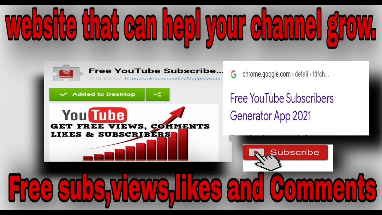 free subscribers website|Generator app2021|#joshuaborjavlogs - YouTube