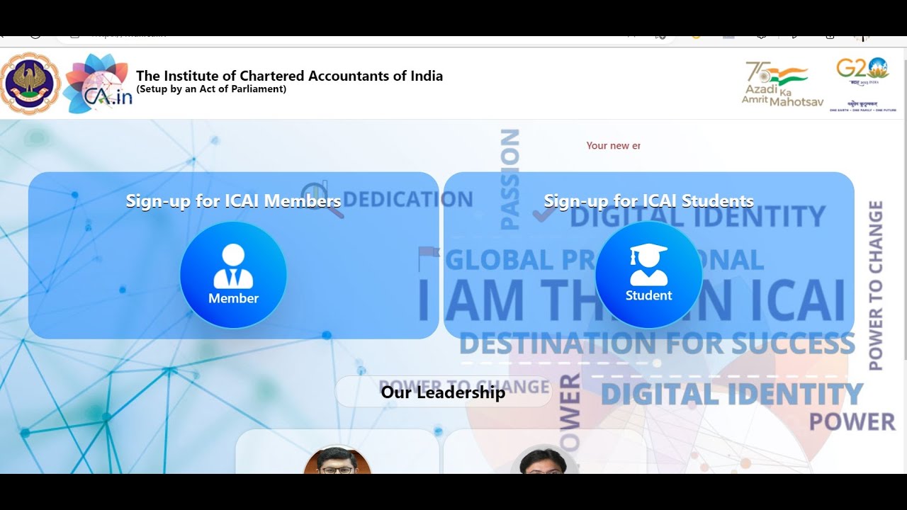 ICAI Email ID for CA & Students_ICAI unique Domain ".ca.in" after your
