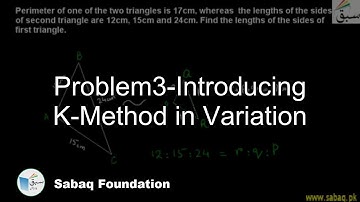 Problem3-Introducing K-Method in Variation, Math Lecture | Sabaq.pk