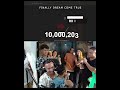 Ref:kG4z9avWr3Y 0 to 10 million subs special celebration with my family thank you all #shorts #tondegamer