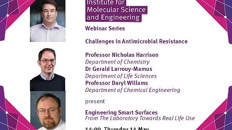 IMSE Webinar: Engineering smart surfaces, from the laboratory towards real life use