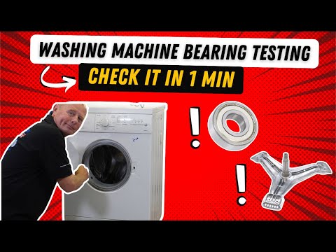 How do you know if the bearings are gone in a washing machine?
