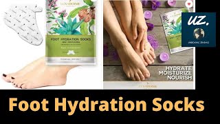 Instant Pedicure Luxaderme Deep Moisturizing - Foot Hydration Socks Unboxing Zindagi
