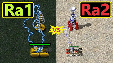Red Alert 1 vs Red Alert 2 - Tesla Coil (Ra1 Remastered)
