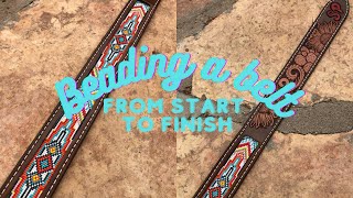 Making a Beaded Belt with Leather Tooling