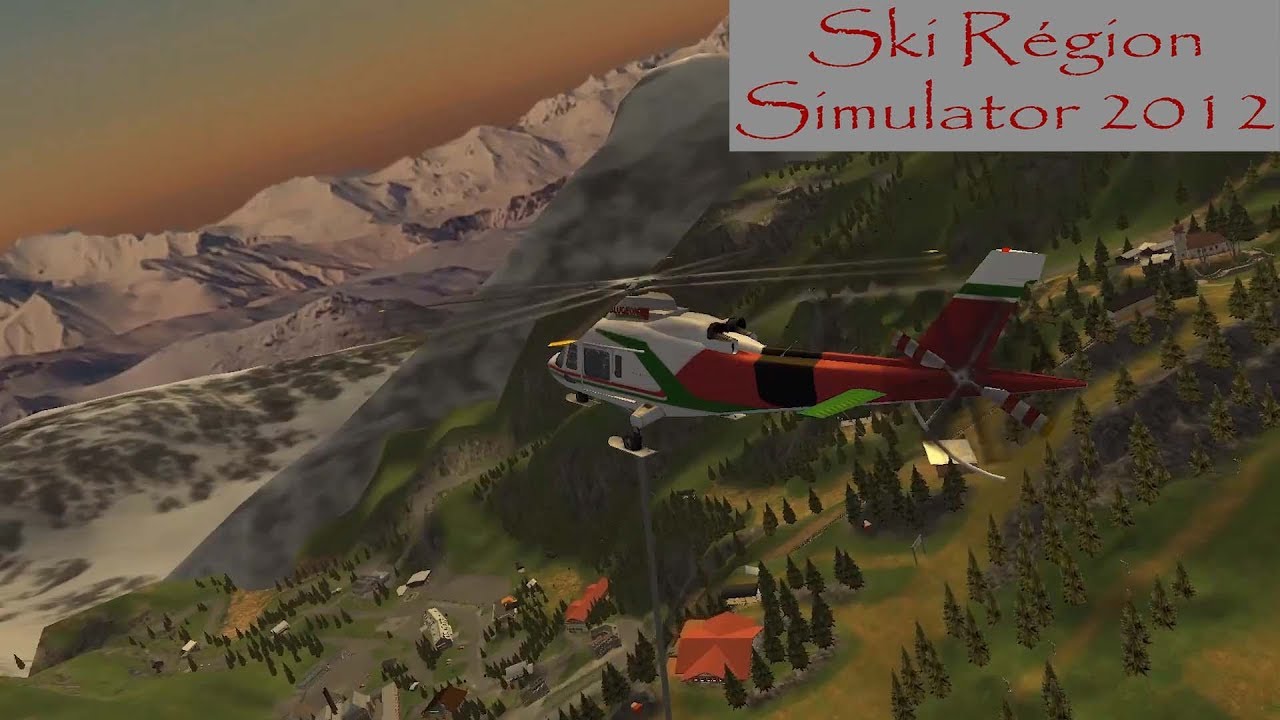 Entretien / hélitreuillage des gazex -  Blugeon Hélicoptère - Grosseck - Ski Région Simulator 2012