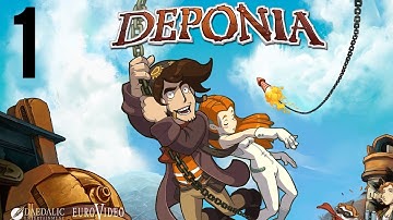 Deponia part 1 (Game Movie) (Story Walkthrough) (No Commentary)
