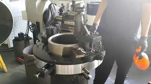 Inside counter boring holder pipe cold cut and bevel machine 