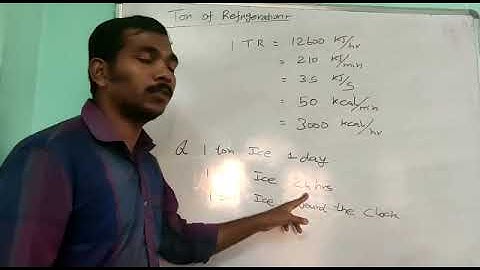 ONE TONNE REFRIGERATION