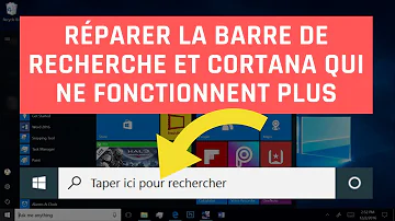 Pourquoi la barre de recherche Windows ne fonctionne plus ?