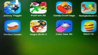 Johnny Trigger, Push'em All, Candy Crush Saga, Racing Battle 3D, Perfect Cream, Angry Birds 2 screenshot 5