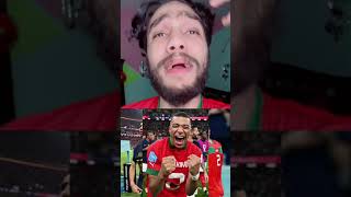 شوفو امبابي وحكيمي عملو اي بعد الماتش هو في كدا 😱🔥🇲🇦🇫🇷 #قطر #كأس_العالم