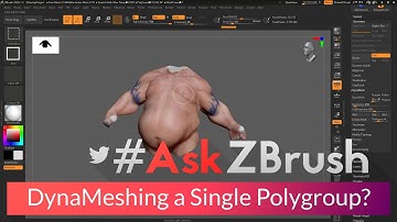 #AskZBrush - "How can I DynaMesh a single PolyGroup inside of ZBrush?"