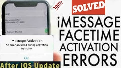 Unable to Contact the iMessage and FaceTime Server Try Again error on iPhone and iPad in iOS 14.5.1
