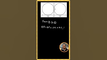 In the given figure, QR is a common tangent to the two given circles touching externally at A.