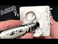 【ASMR】マッキーで耳穴がインクまみれになる、鼓膜がビリビリするマッキートリガー/sleeping,relaxing,trigger