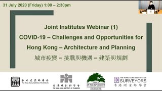 COVID-19 – Challenges and Opportunities for Hong Kong – Architecture and Planning (31 July 2020)