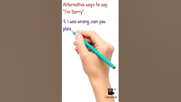 alternative ways to say I