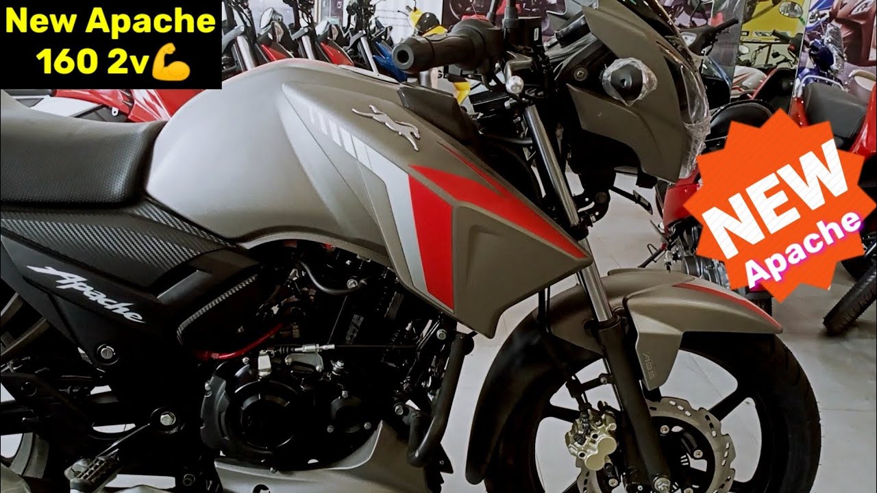 New Tvs Apache 160 2v Bs6 (Matt Gray) On Road Price💪Apache RTR 160