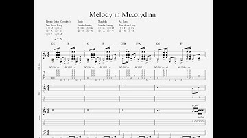 G Mixolydian mode w/ Folk/Country/Bluegrass style