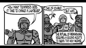 How many Tech-Priests does it take to change a lightbulb? | A Warhammer 40K Comic Dub