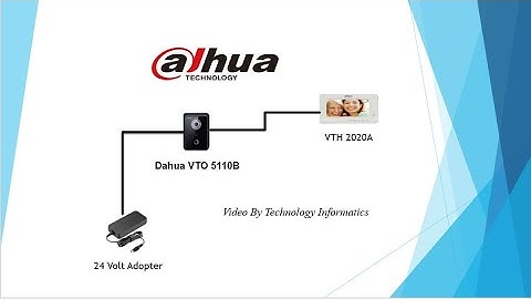 Dahua Technology Video Door Phone Configuration setting with Lock Urdu,English,Hindi detailed Video