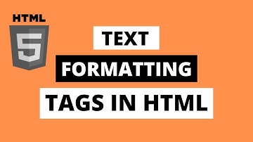 Formatting Tags In HTML - HTML Tutorial For Beginners - Part 2