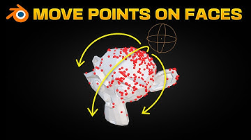 Stick and Move Points on Object Faces in Blender Geometry Nodes