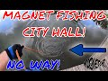 Huge magnet fishing haul at city hall!!  #magnetfishing #magnetjunkie