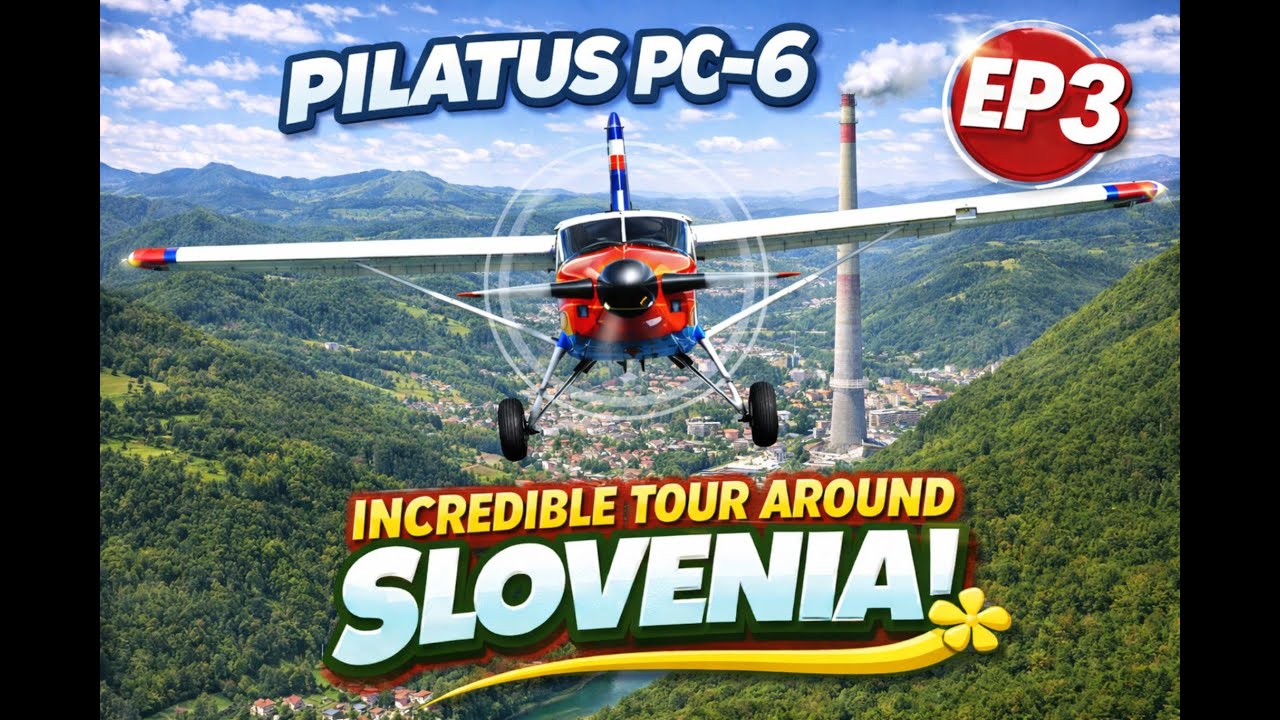 ✈️ MSFS24 | Tour Around Slovenia – EP 3 | Cerklje ob Krki  → Zagorje ob Savi | PC-6