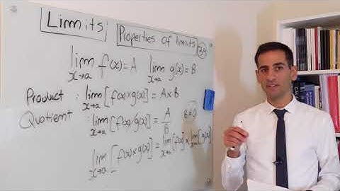 3.4 - Properties of limits: sum, difference, product and quotient