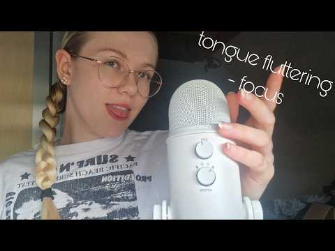 Tongue fluttering, tapping, mouth sounds ASMR