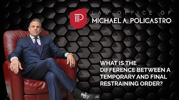 What is the difference between a temporary and final restraining order?