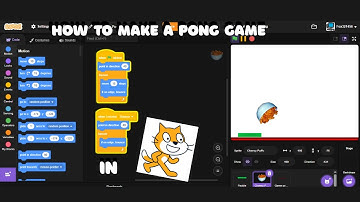 how to make a PONG GAME in Scratch | step by step Tutorial